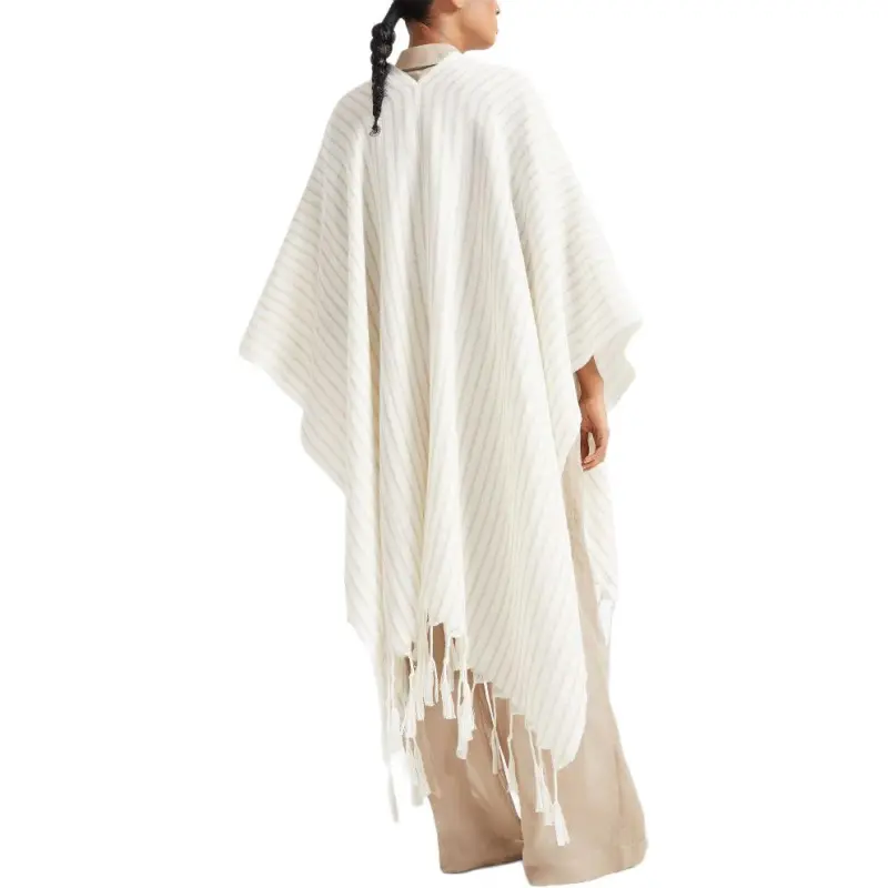 Brunello Cucinelli Striped Poncho-3