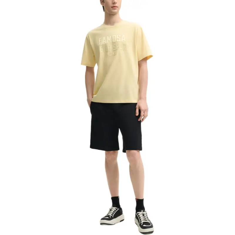 FILA MILANO Collection T Shirt Men's Light Ripe Wheat Yellow YE-4