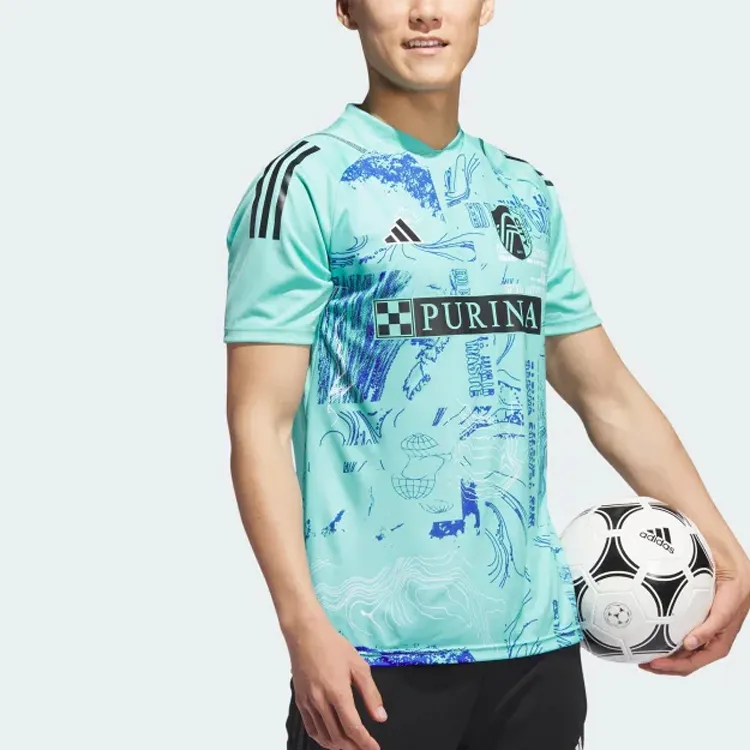 Adidas T-Shirts Men Teal-9