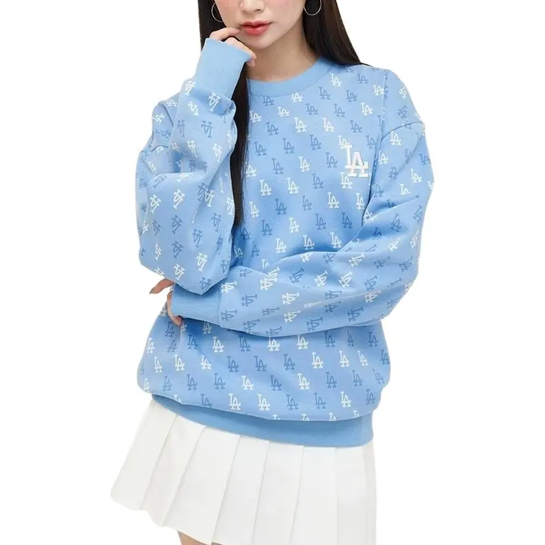 MLB Los Angeles Dodgers Sweatshirt Unisex Sky Blue-2