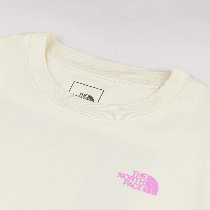 THE NORTH FACE Drop Shoulder Sleeve T Shirt Women's QLI/Dune White-3