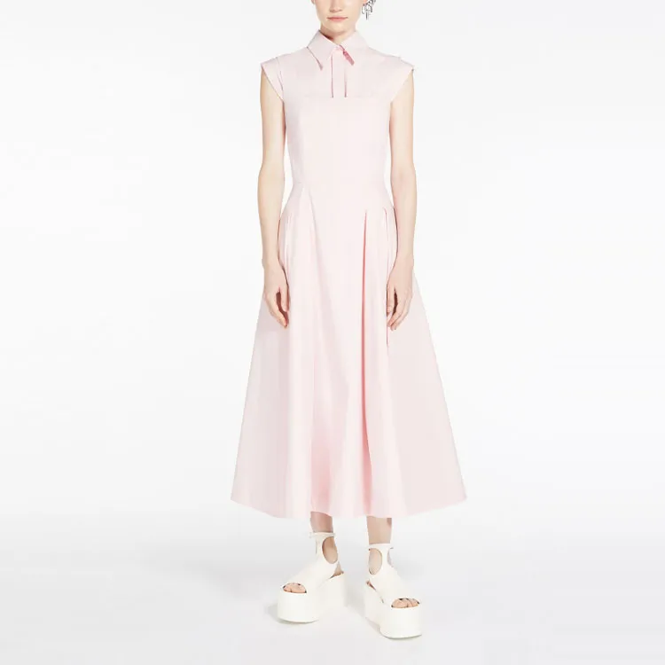 SportMax Sleeveless Dresses Women's Pink-1