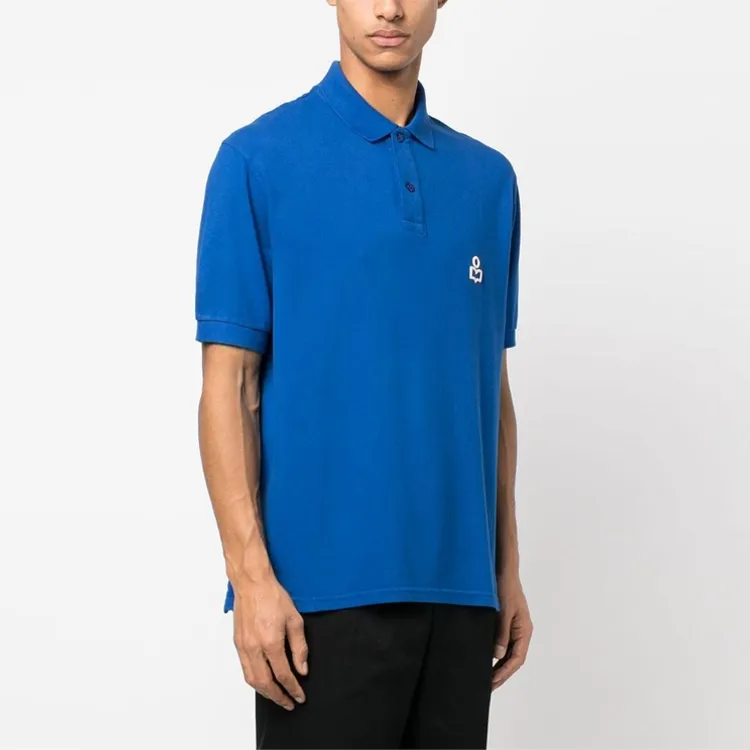 ISABEL MARANT Polo Shirts Men Cobalt Blue-3