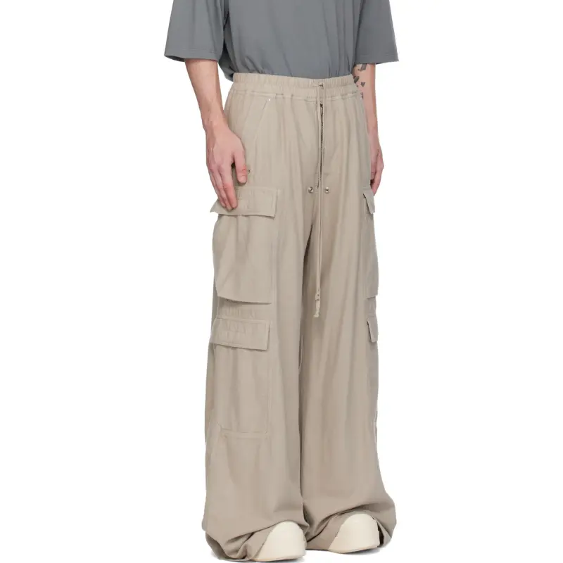Rick Owens DRKSHDW Casual Pants Men's Light Beige-2