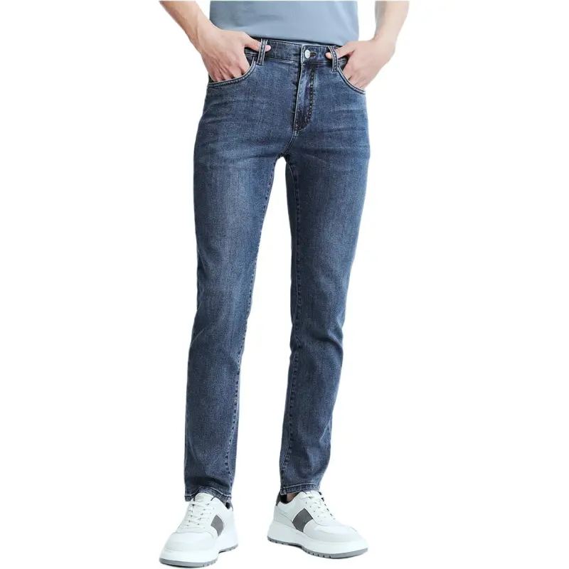 SAINT ANGELO Jeans Men's Blue Cow-1