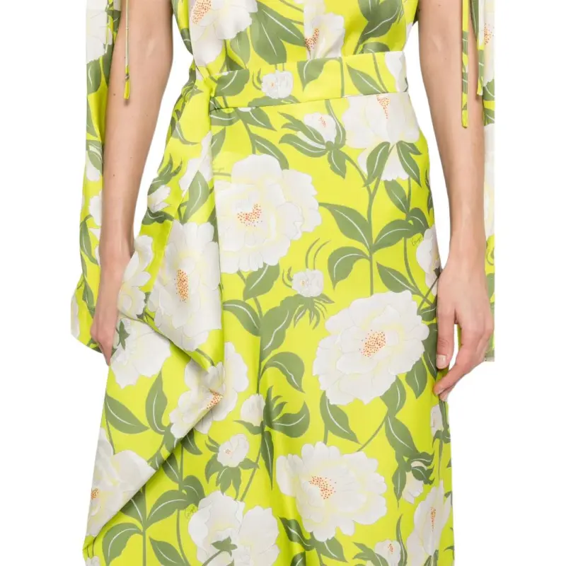 KENZO 'KENZO Peonies' Midi Skirt-4