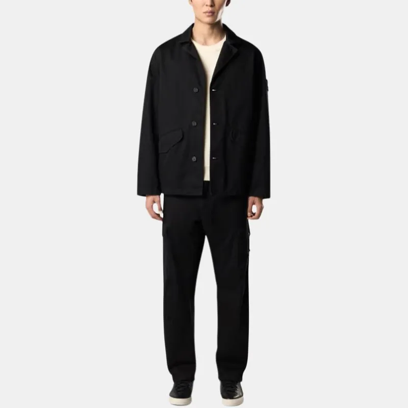 STONE ISLAND Raso Gommato 3L Button Up Jacket-3