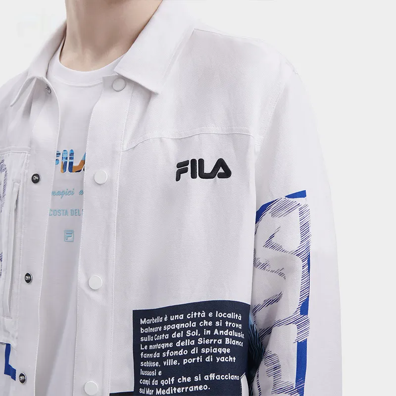 FILA Shirts Men White-4