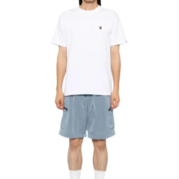 A BATHING APE Logo patch T shirt-1