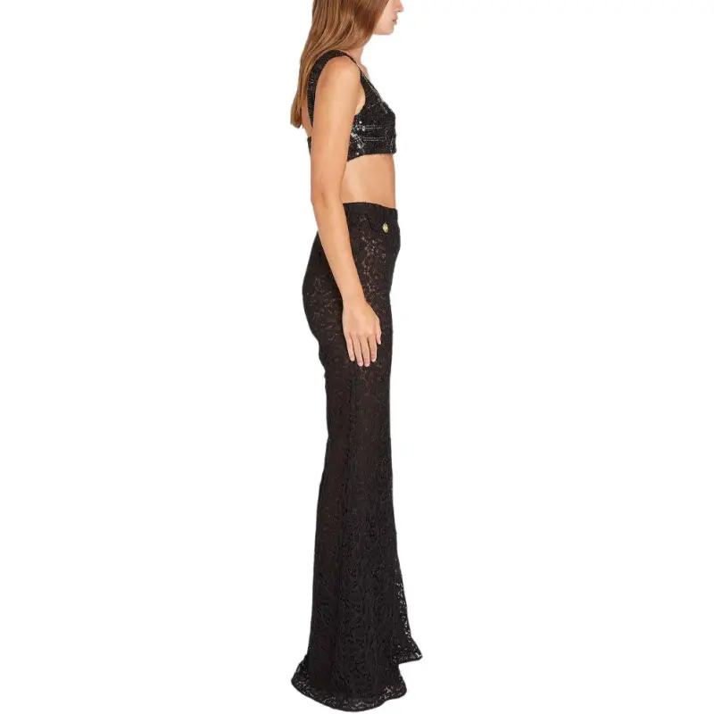 Giambattista Vall Lace Flared Trousers-4