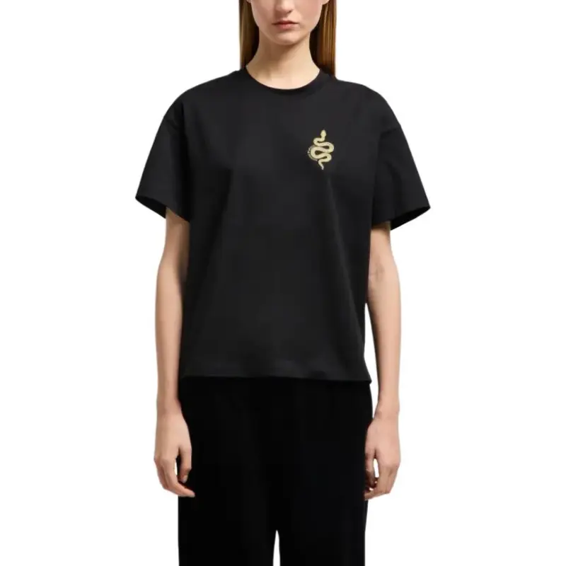 EMPORIO ARMANI Asv Mercerised Jersey Boxy T shirt With Chinese New Year Embroidery-2