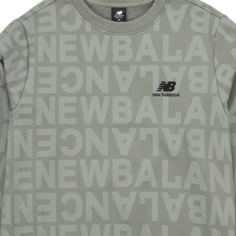 New Balance Sweatshirts Men Olive Green-4