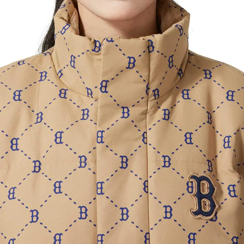 MLB Basic Boston Red Sox Down Jacket Unisex Light Beige-5