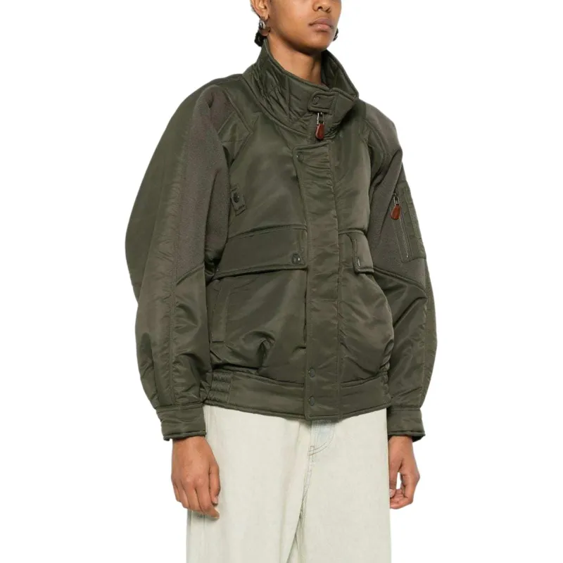 R13 Ribbed panel Bomber Jacket-3