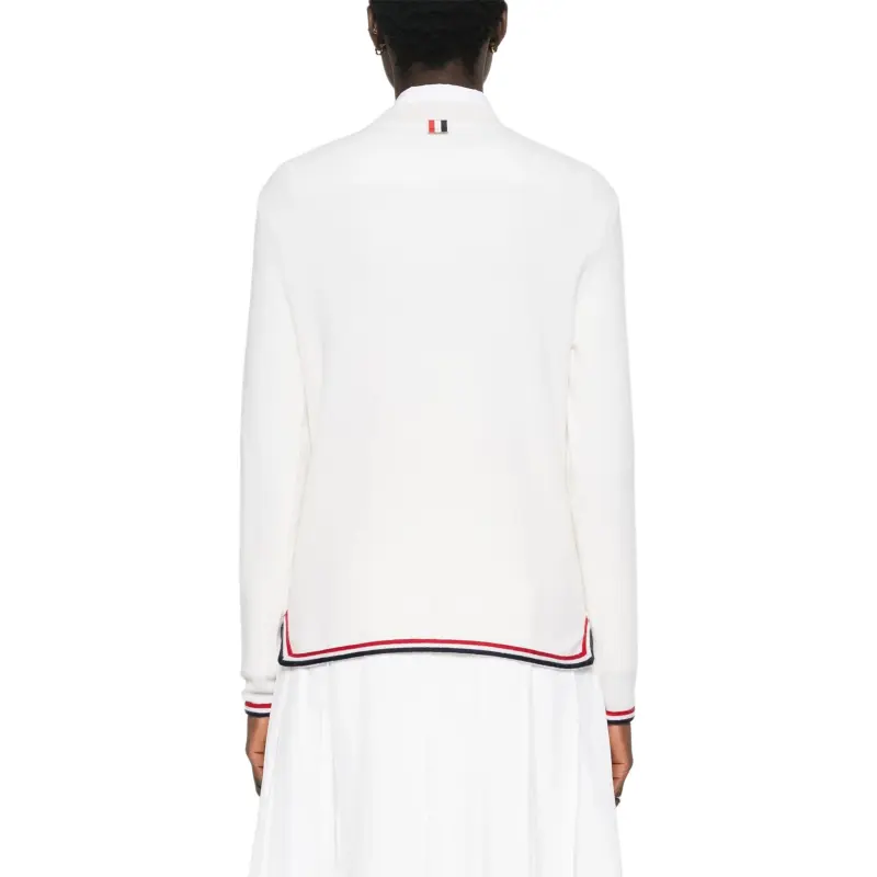 THOM BROWNE Striped border Cashmere Jumper-2