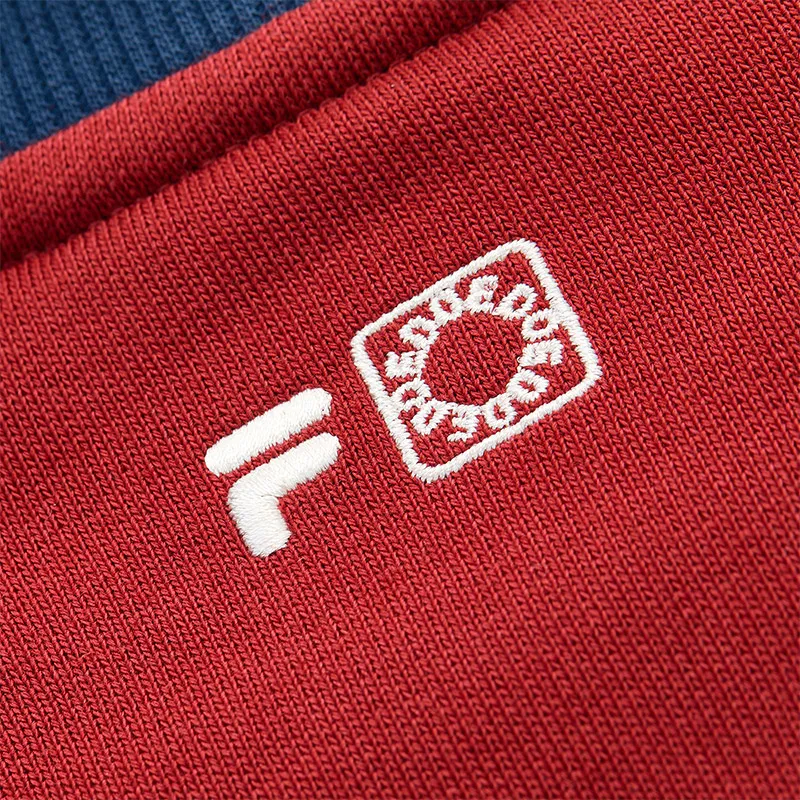 FILA FUSION Sweatshirt Men's Wine Milk Red-7