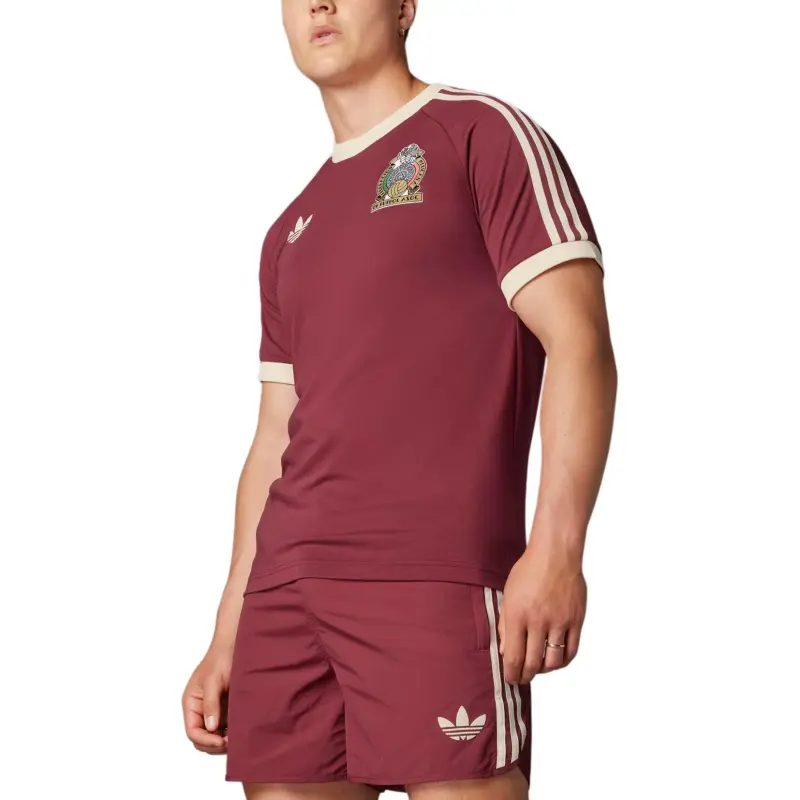 adidas originals Mexico Adicolor 3-Stripes Tee Burgundy-4