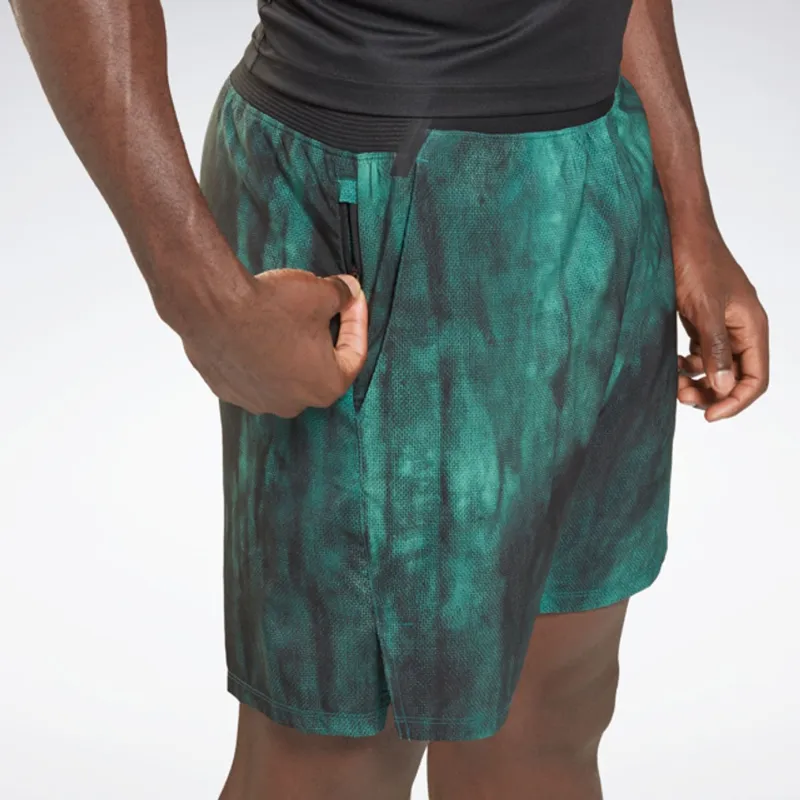 Reebok Ts Epic Aop Ltwt Short Casual Shorts Men's Midnight Pine Green-3