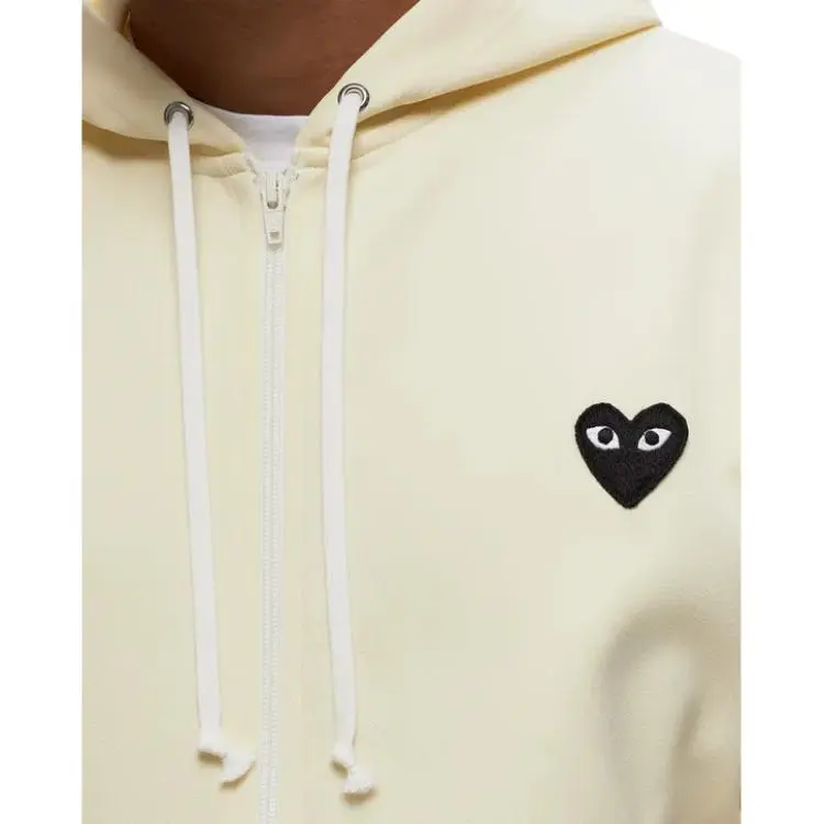 CDG Play Sweatshirt Unisex Yellow-4