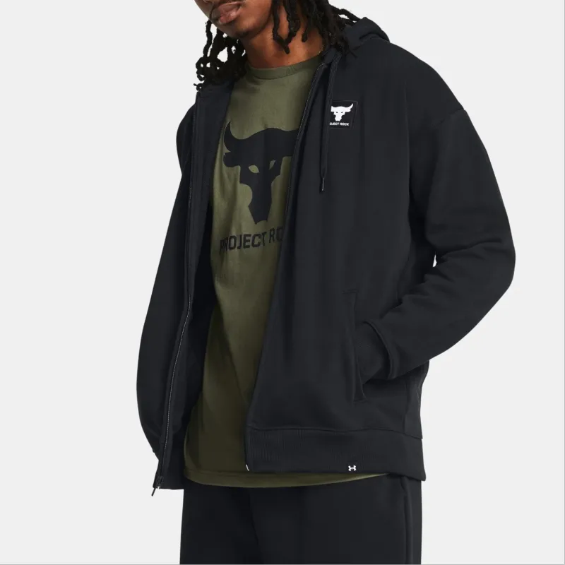 Under Armour Project Rock Jackets Coats Men's Black-4