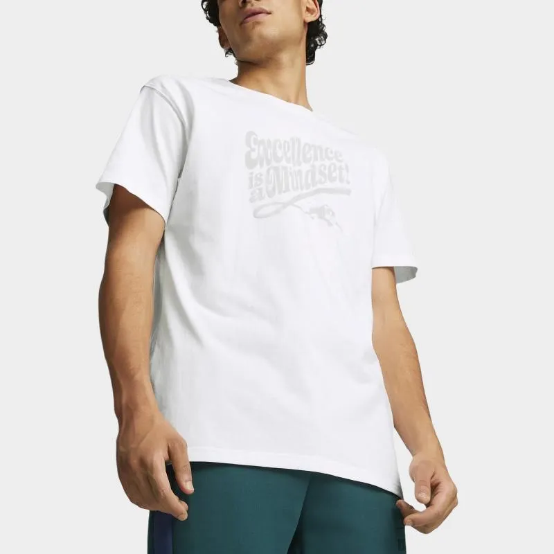 PUMA Basketball Collection T Shirt Men's PUMA White-2