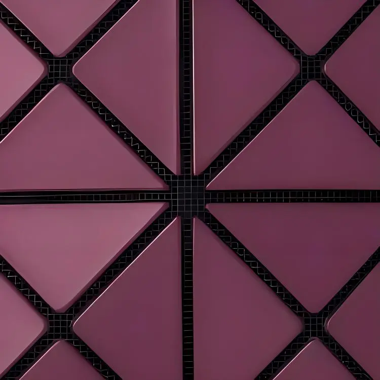 ISSEY MIYAKE PVC Handbag Women's Burgundy-2