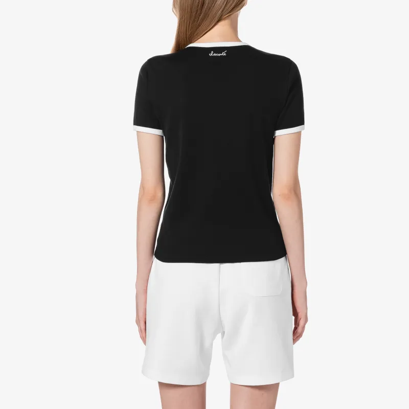 LACOSTE T Shirts Women's Black-3