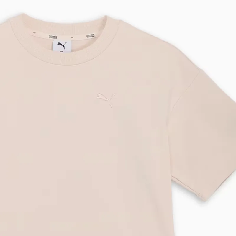 PUMA Drop Shoulder Sleeve T Shirt Women's High Mountain Snow-2