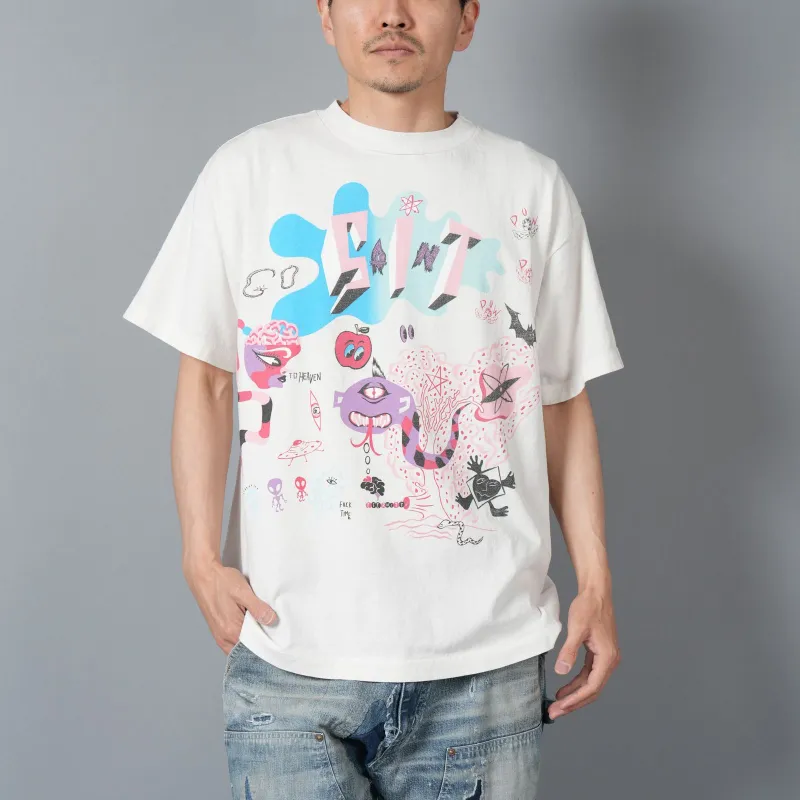 SAINT Mxxxxxx Illustration print T shirt-3