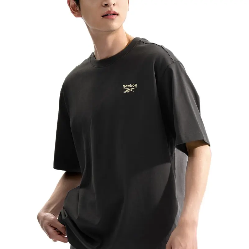 Reebok T Shirt Unisex Charcoal Black-3