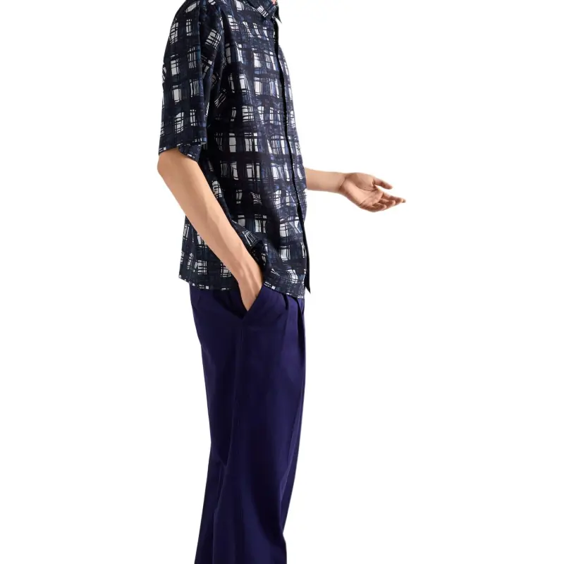 PRADA Pattern Printed Short Sleeved Shirt-4