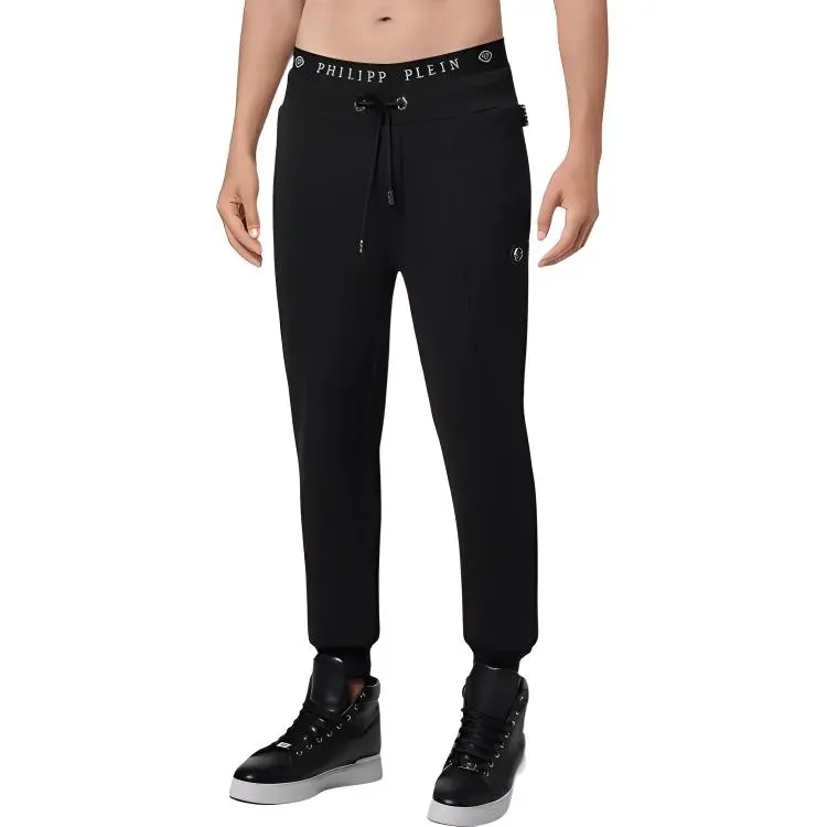 PHILIPP PLEIN Knitted Sweatpants Men Black-3