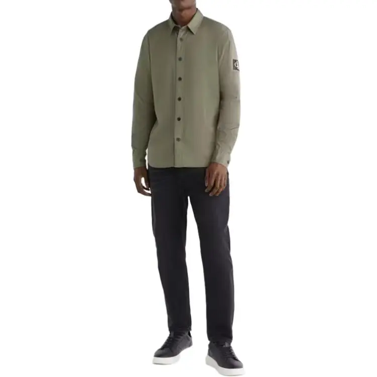 Calvin Klein Logo patch Cotton Shirt-2