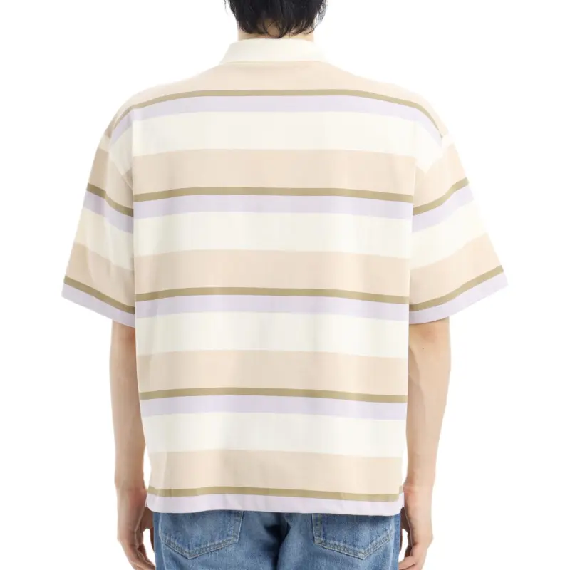 Maison Kitsune Striped Polo Shirt-1