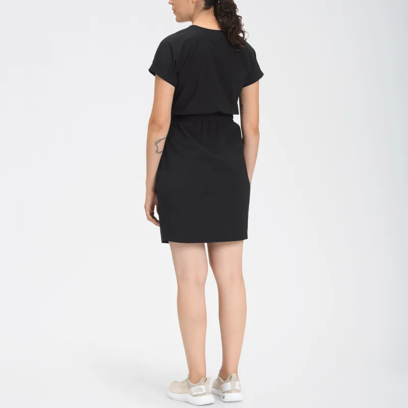 THE NORTH FACE NEVER STOP DRESS Short Sleeved Dresses Women's Black-2