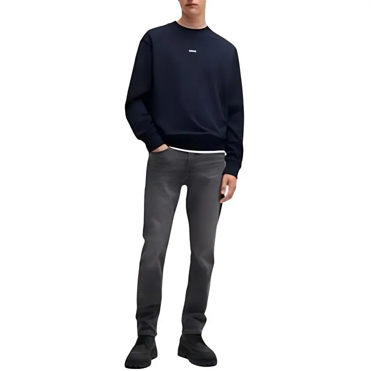HUGO BOSS Logo Rubberised Regular Fit Sweatshirt-4