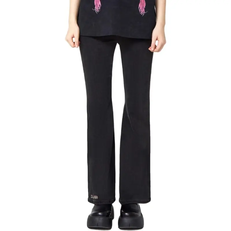 LALABOBO Jeans Women's Black Denim-2