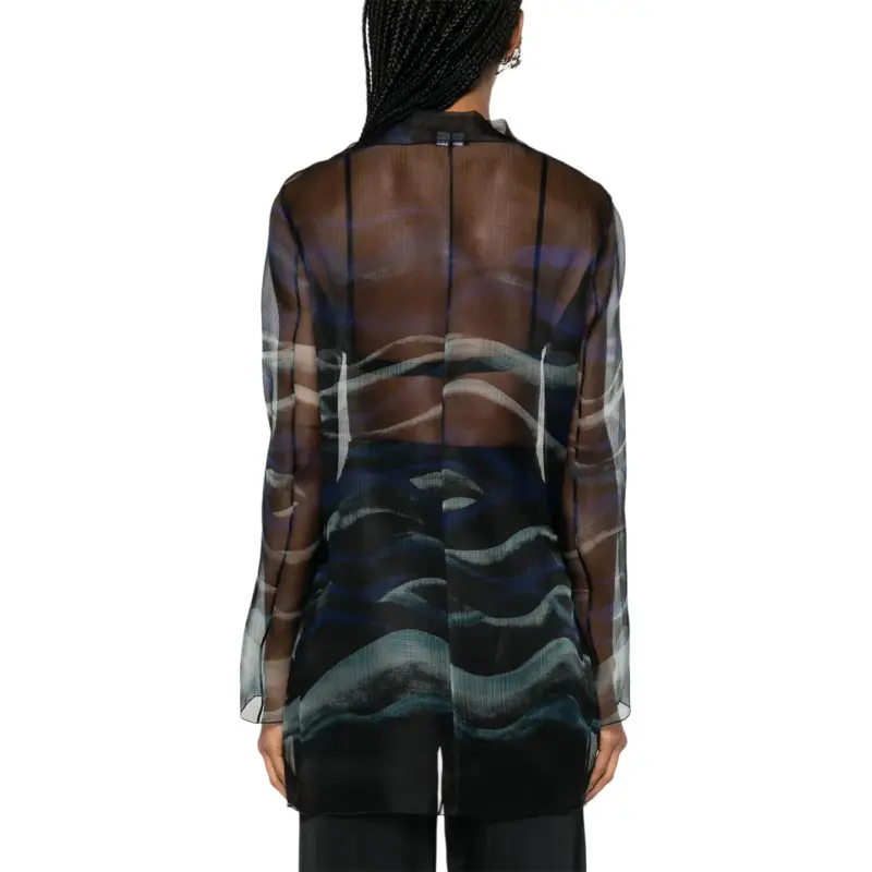 GIORGIO ARMANI All-Over Printed Single-Breasted Jacket-3