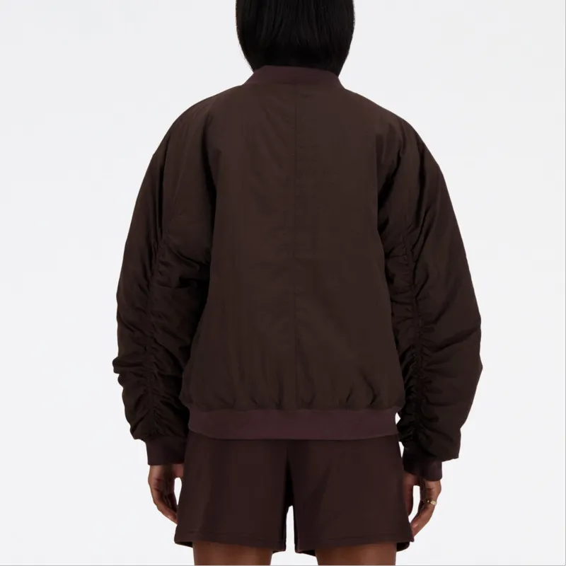 New Balance Puffer Jacket Women's Brown-2