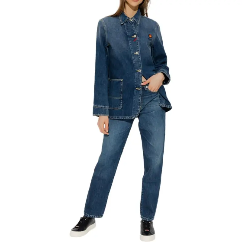 KENZO Pouch-pocket Denim Shirt Jacket-4