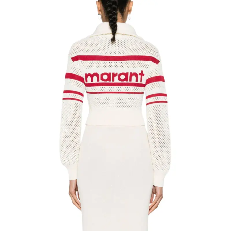 ISABEL MARANT ETOILE Alec Open-knit Cardigan-4
