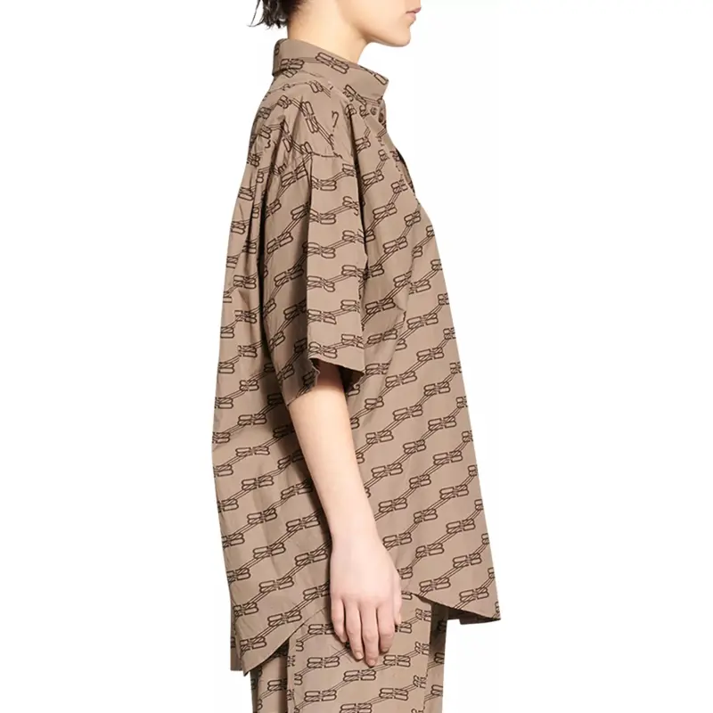 Balenciaga Shirt, Regular Fit Women's Brown-3
