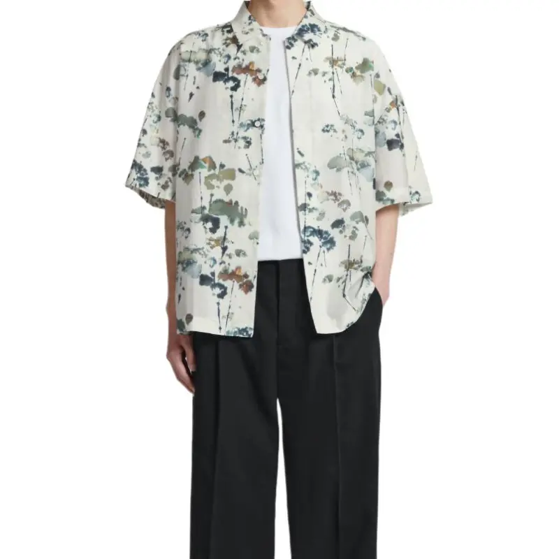 COS Shirts Men White/Green-4
