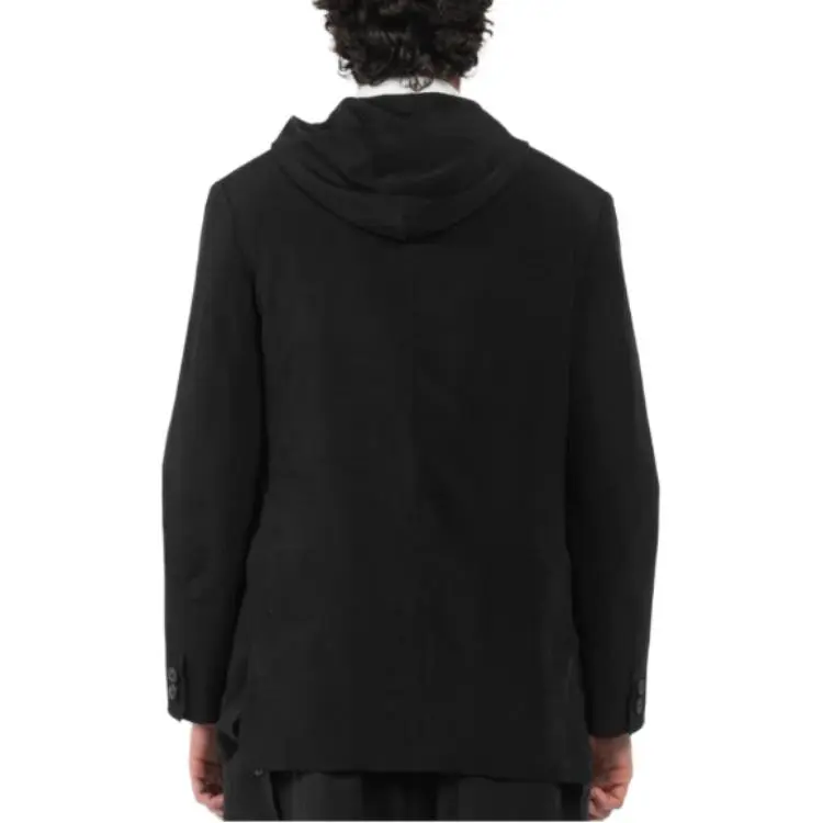Yohji Yamamoto Hooded Wool Jacket-0