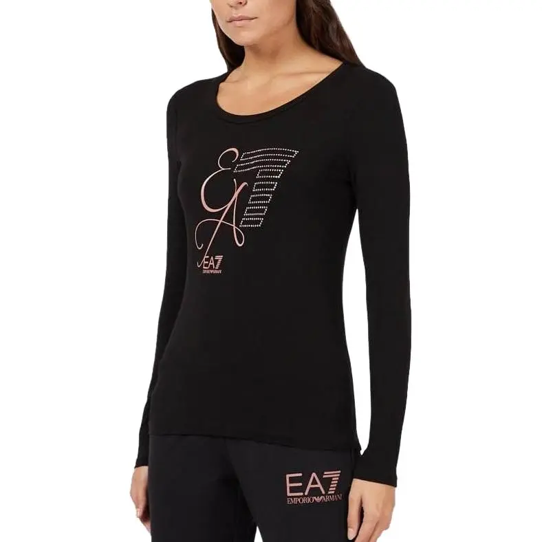 EMPORIO ARMANI SS23 Regular T Shirt Women's Black-3