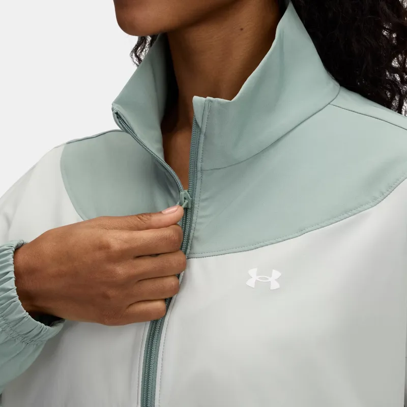Under Armour Rival Jacket Women's Silicone Green/Aqua Green/White-3