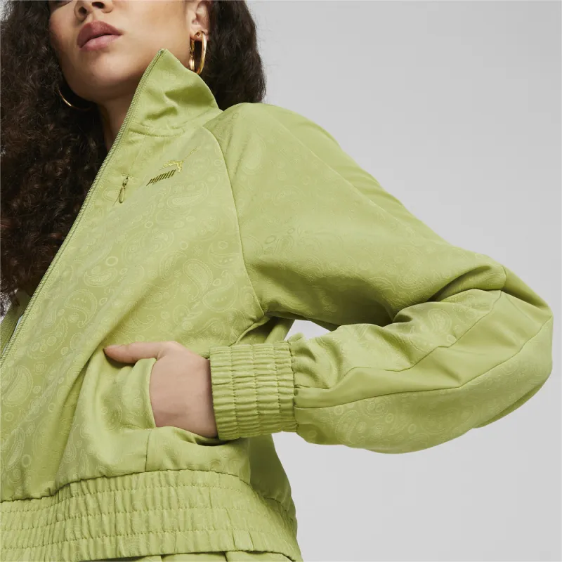 PUMA PAISLEYLUXE T7 PAISLEYLUXE Track Jacket Women's Green-4