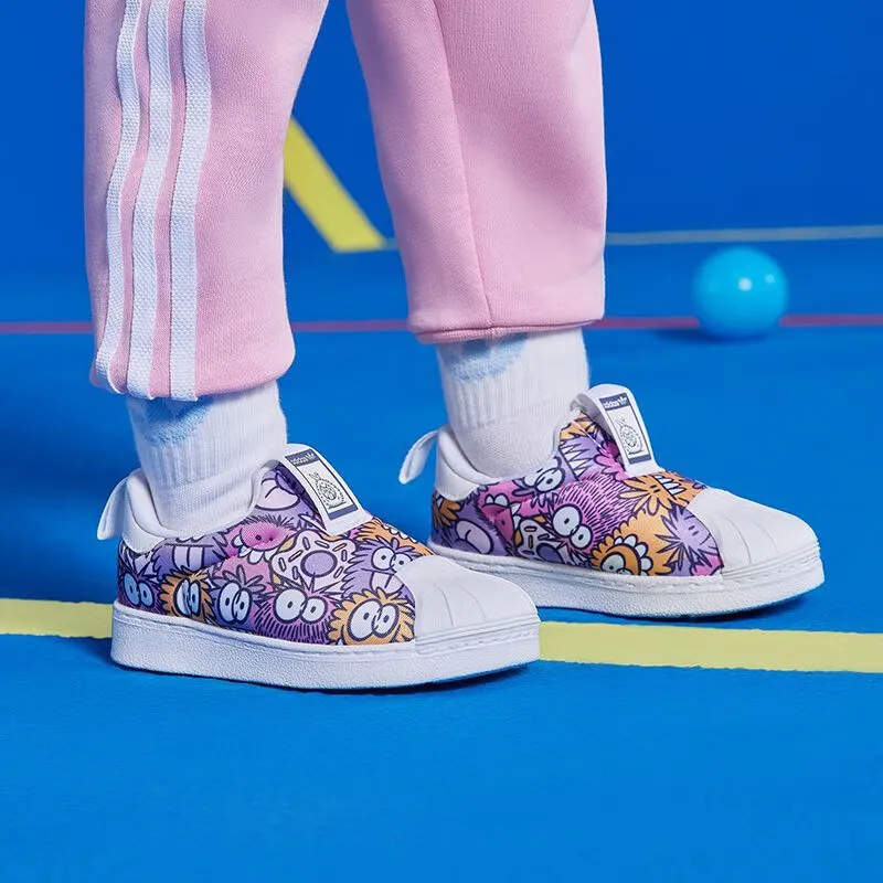 Adidas Originals Superstar Collection 360 I Low Top Toddler Shoes Purple Infant And Toddler-1