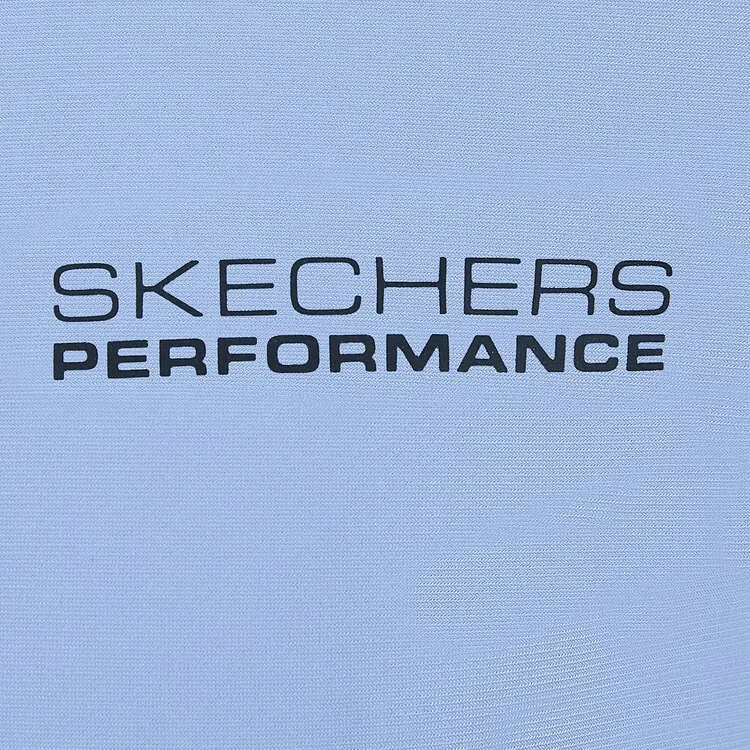 Skechers Polo Shirt Men's Matte Light Blue-3