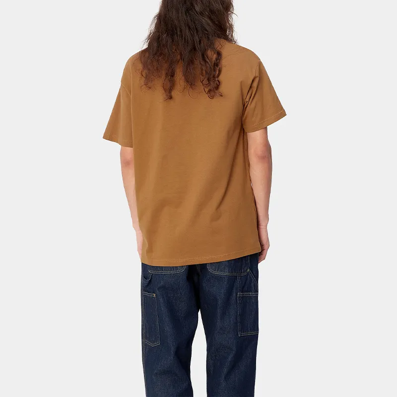 Carhartt WIP SS24 Ick For Fullscreen S/S Icons T Shirt T Shirt Men's Brown-4